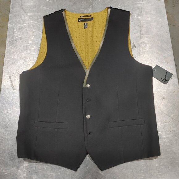Brand New Howe Let Love In Suit Vest Black/Gold Size XXL - Picture 1 of 4
